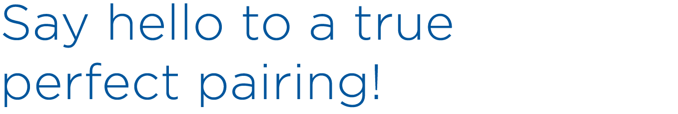 Say hello to a true perfect pairing! 